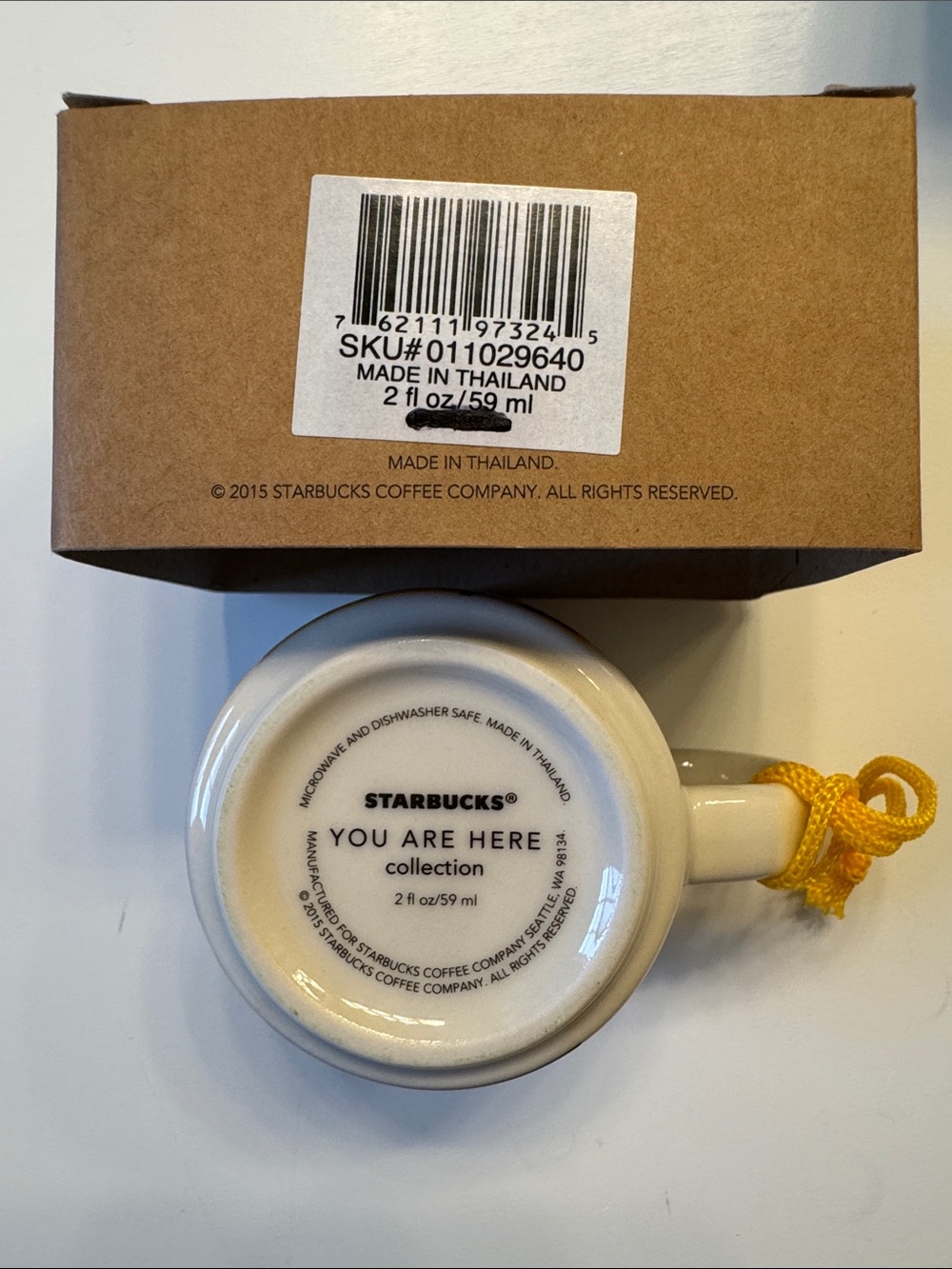 Starbucks New York You Are Here Series Mini 2 oz Espresso Mug BNIB - Picture 7 of 7